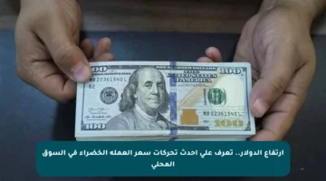 ارتفاع الدولار.. تعرف على أحدث تحركات سعر العملة الخضراء في السوق المحلي